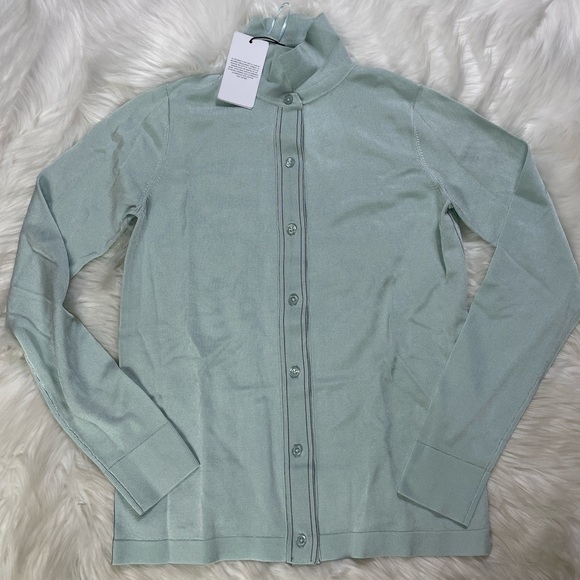 NWT Reiss Ida Stitch Detail Button Through Top - Picture 6 of 7